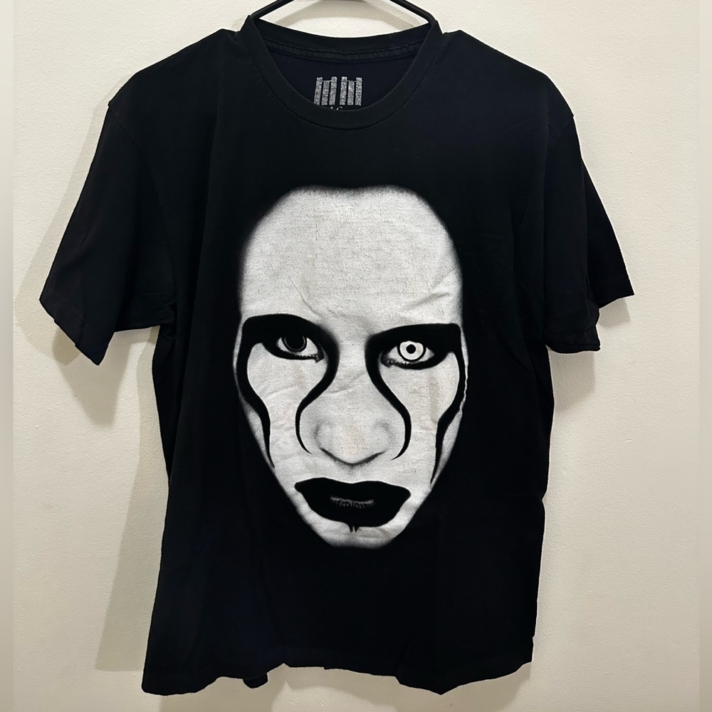 💀2 for $80 💀 Marilyn Manson “American flag” t-shirt in Large